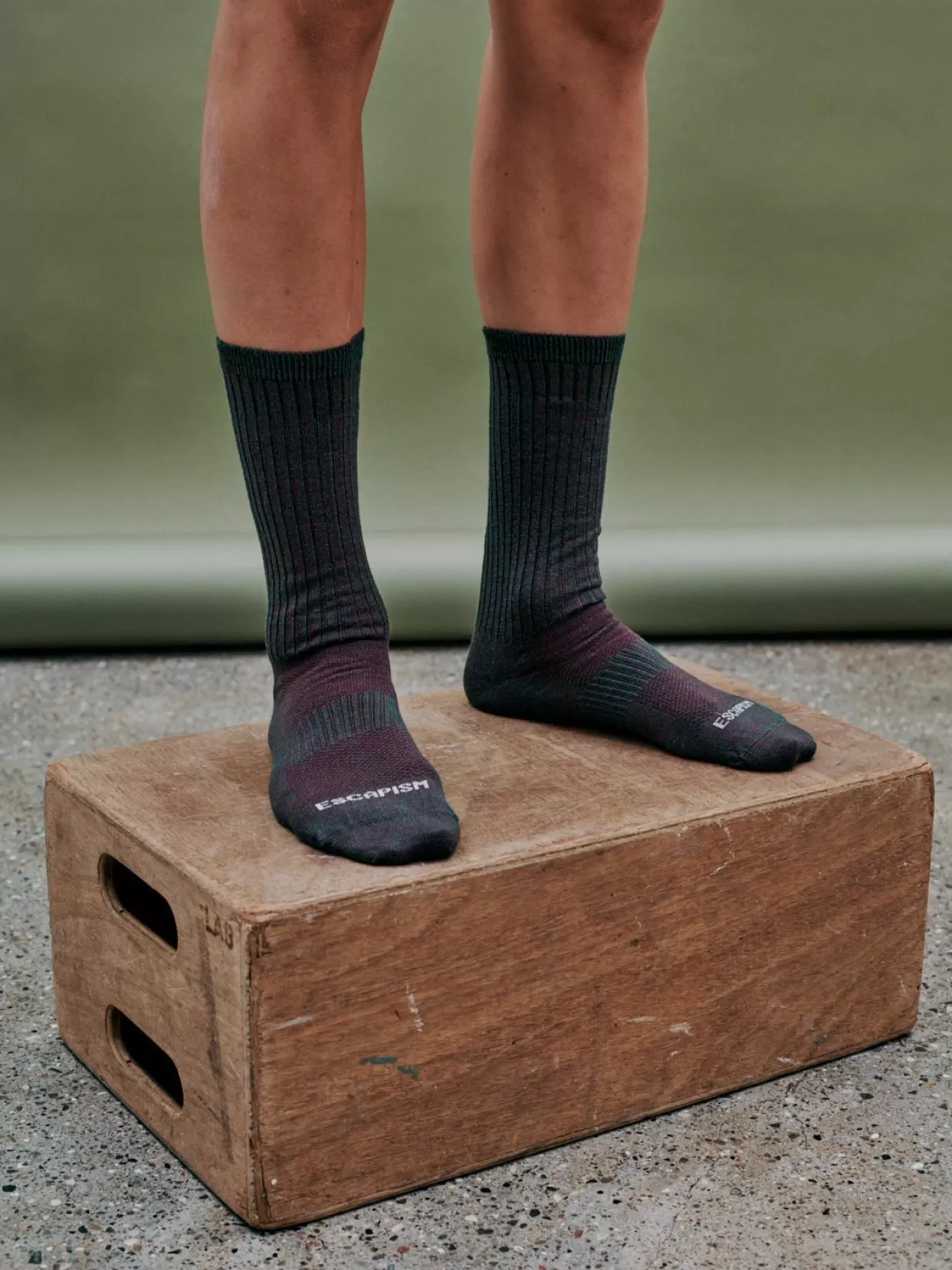 Socks | Socks^Pas Normal Studios Escapism Melange Socks — Burgundy