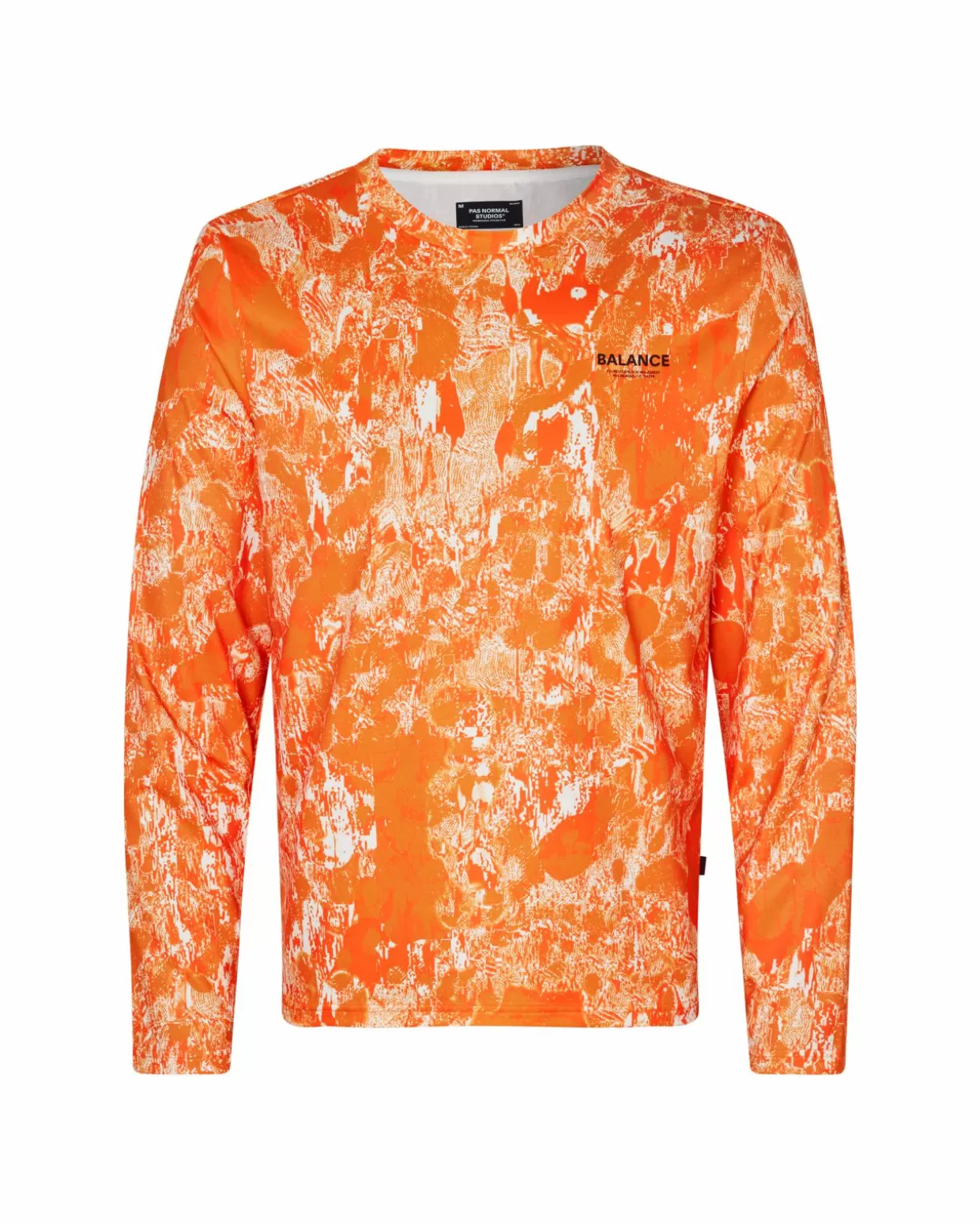 Gym & Training^Pas Normal Studios Men's Balance Long Sleeve T-Shirt — Orange AOP