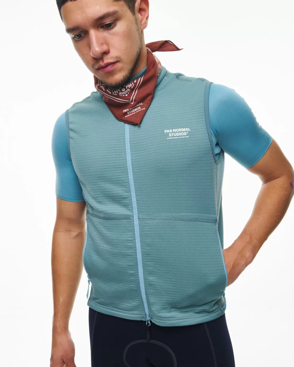 Jackets & Gilets^Pas Normal Studios Men's Escapism Performance Fleece Vest — Dusty Blue