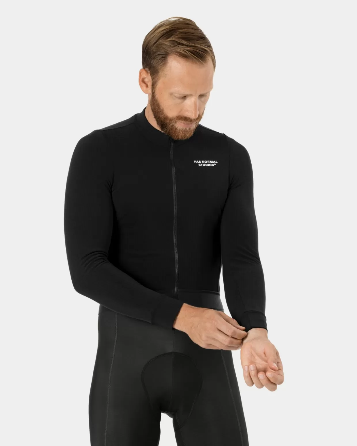 Jerseys^Pas Normal Studios Men's Essential Long Sleeve Jersey — Black