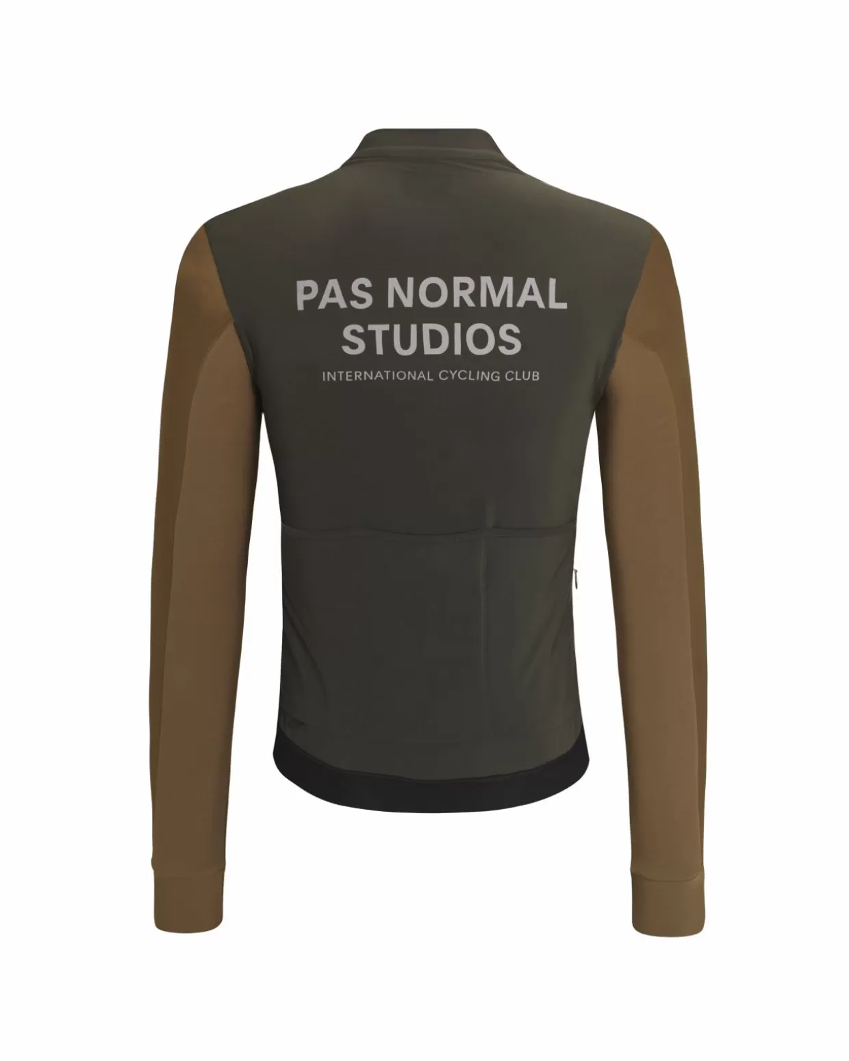 Jerseys^Pas Normal Studios Men's Mechanism Thermal Long Sleeve Jersey — Dark Olive / Army Brown