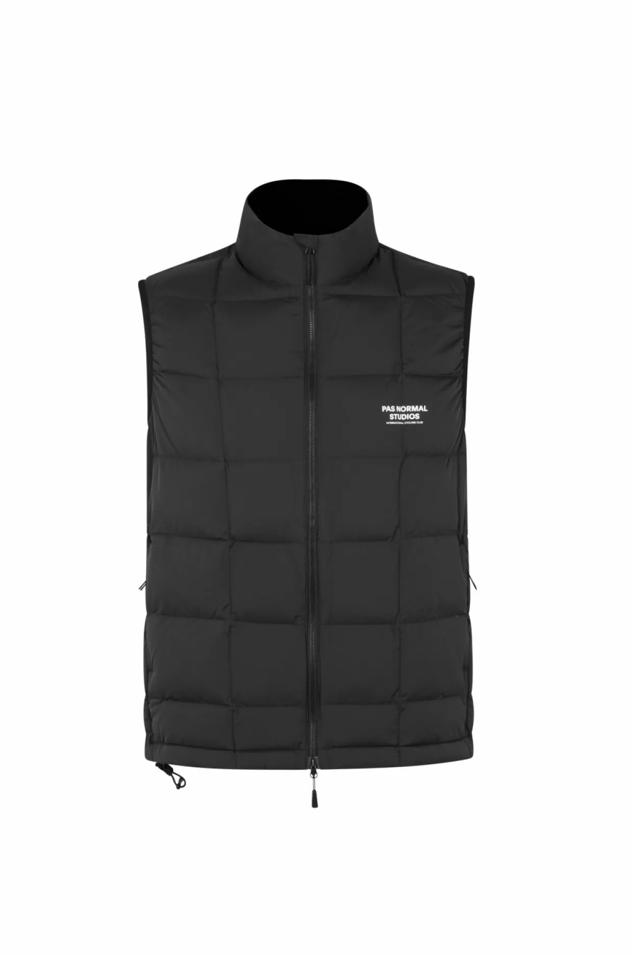 Casual^Pas Normal Studios Men's Off-Race Down Vest AW22 — Black