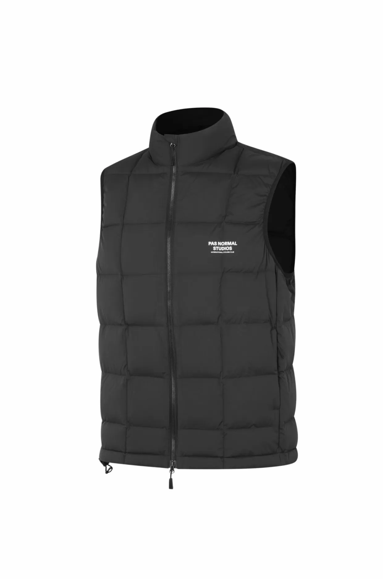 Casual^Pas Normal Studios Men's Off-Race Down Vest AW22 — Black