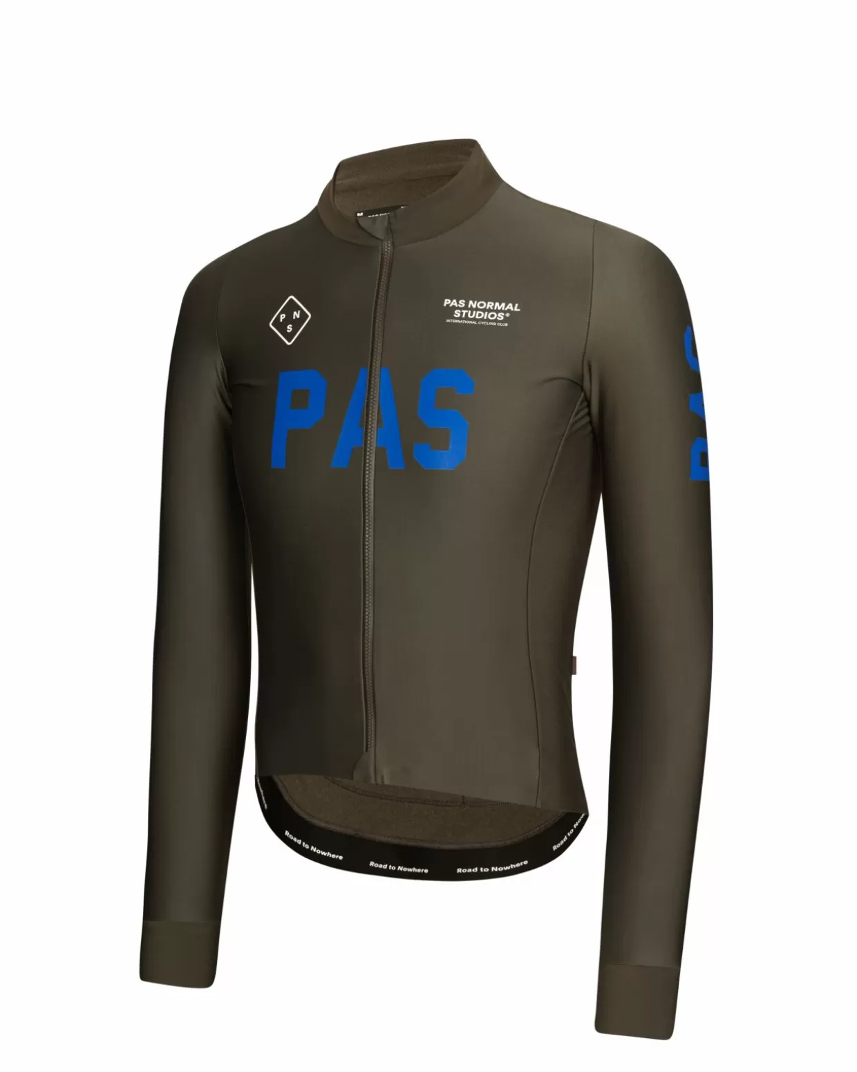 Jerseys^Pas Normal Studios Men's PAS Mechanism Thermal Long Sleeve Jersey — Dark Olive