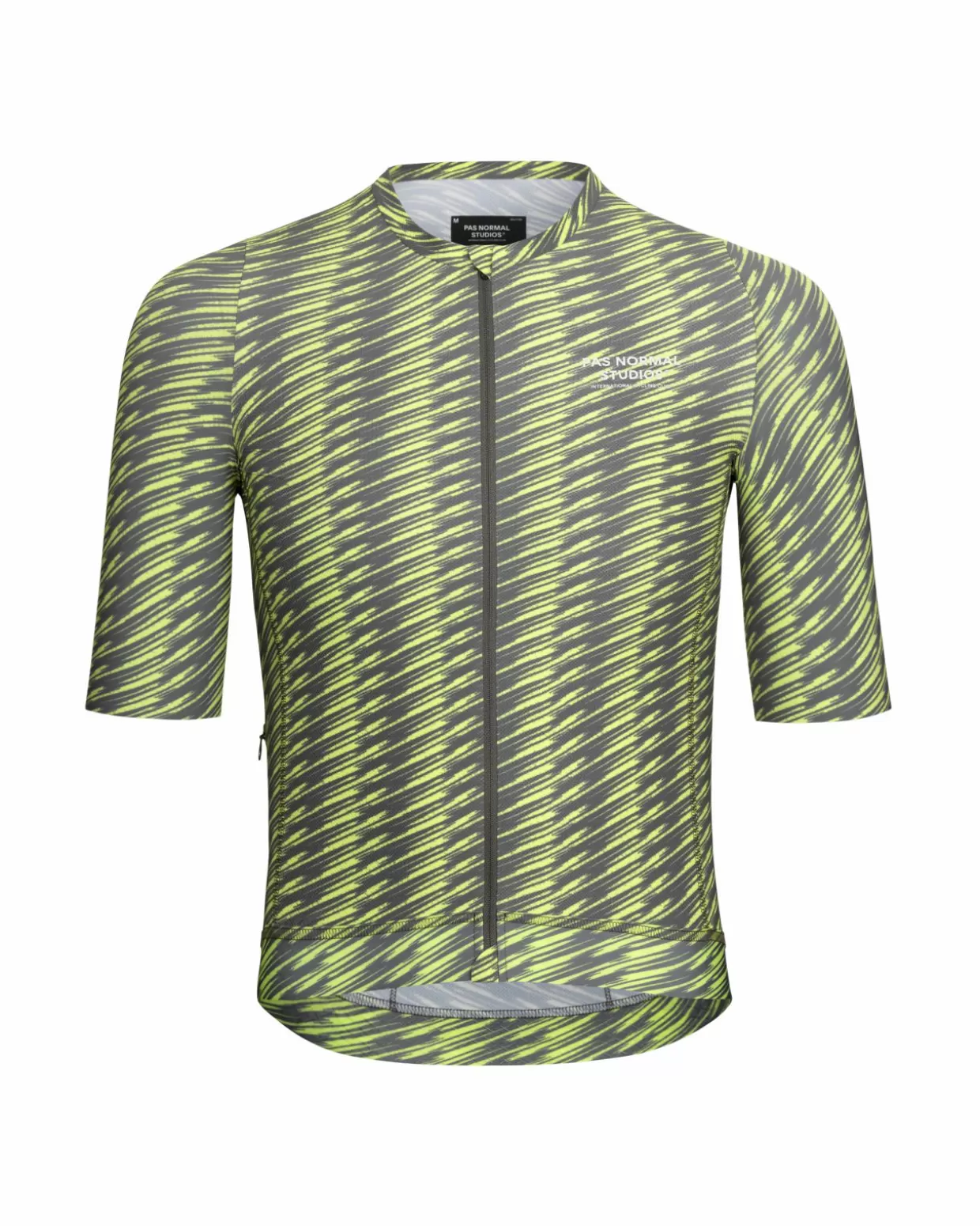 Jerseys^Pas Normal Studios Men's Solitude Jersey — Dark Moss / Lime Green