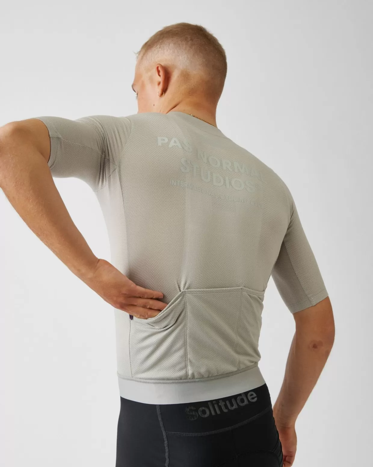 Jerseys^Pas Normal Studios Men's Solitude Mesh Jersey — Light Grey