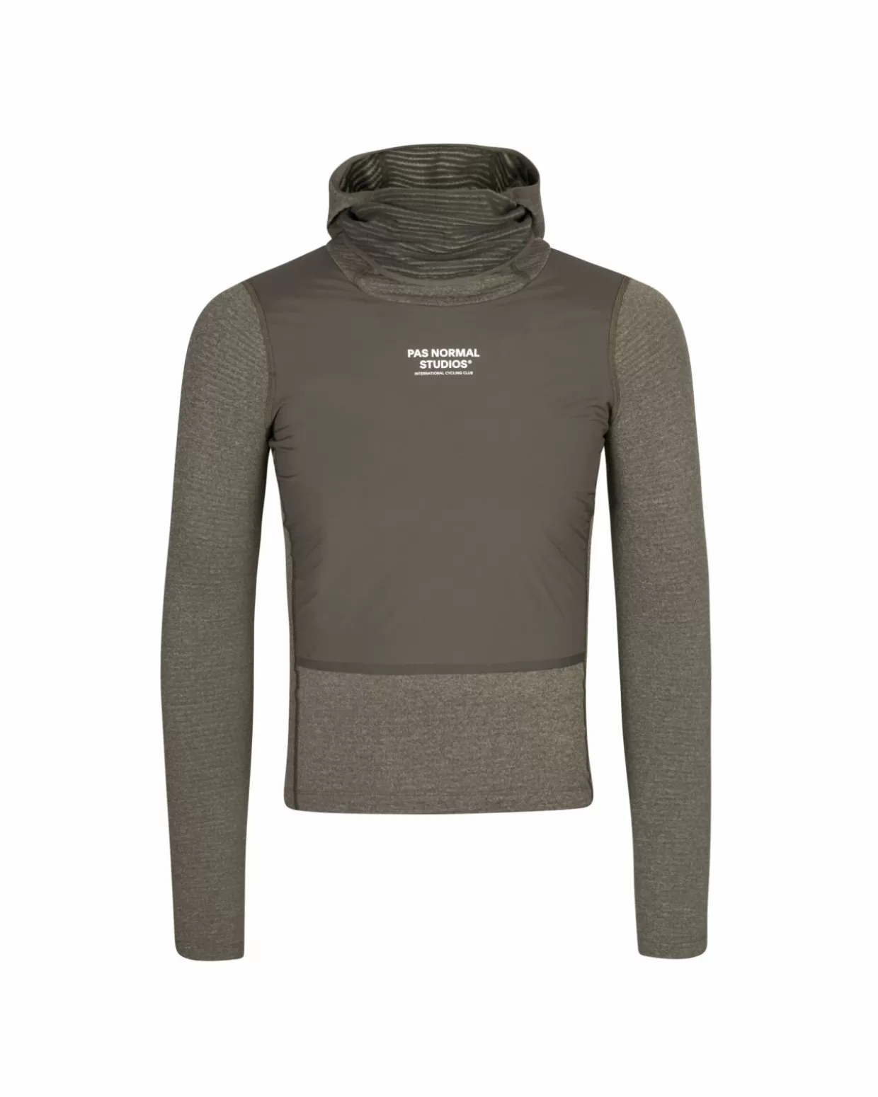 Base Layers^Pas Normal Studios Men's Thermal Hooded Windproof Base Layer — Dark Stone