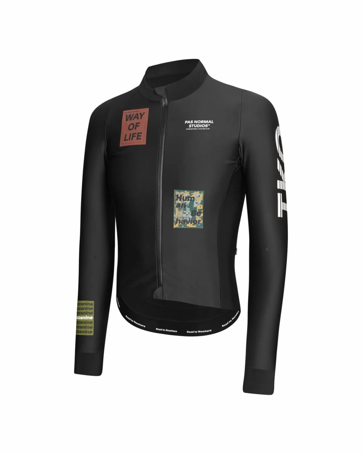 Jerseys^Pas Normal Studios Men's T.K.O. Mechanism Thermal Long Sleeve Jersey — Black