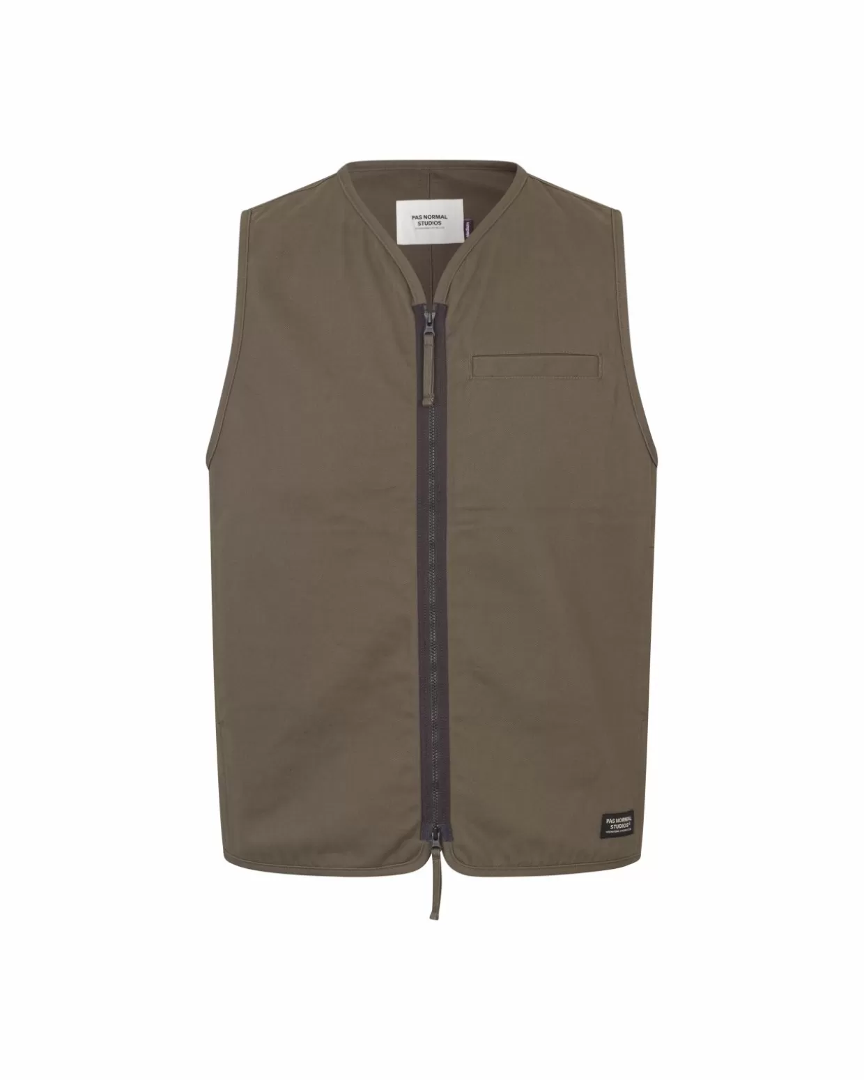 Casual | Casual^Pas Normal Studios Off-Race Cotton Twill Vest — Ash Brown