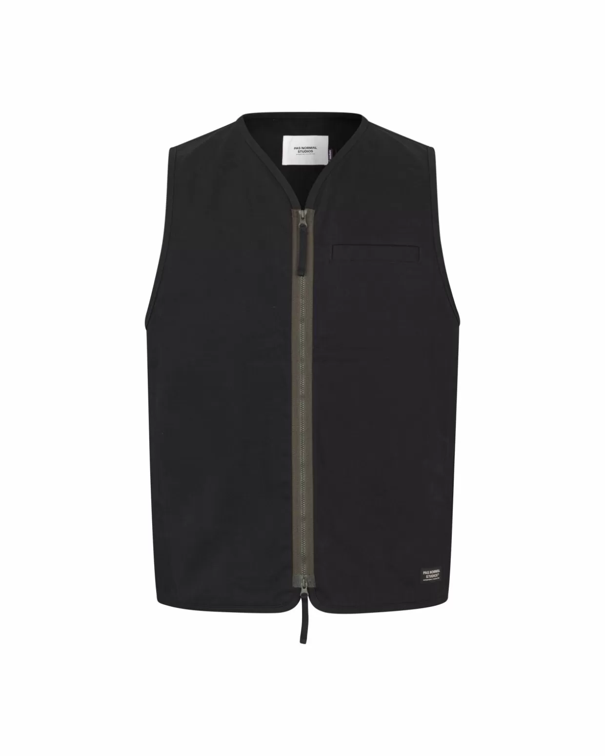 Casual | Casual^Pas Normal Studios Off-Race Cotton Twill Vest — Black