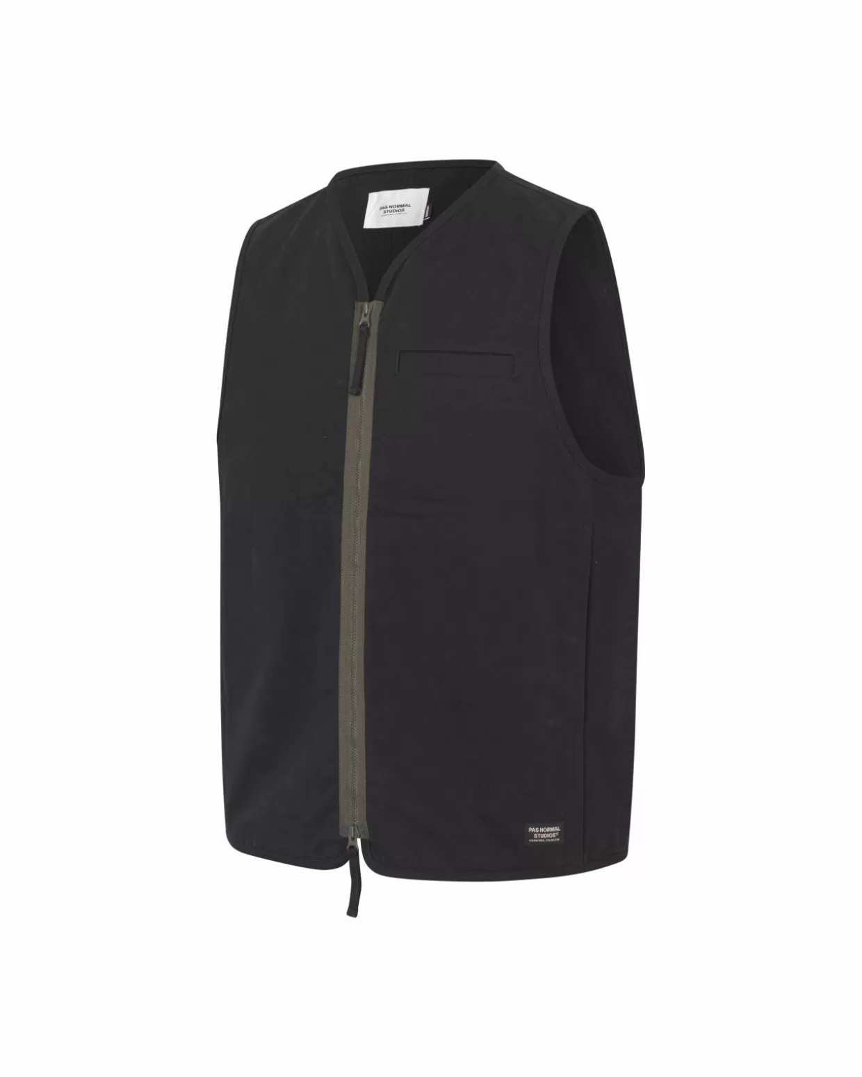 Casual | Casual^Pas Normal Studios Off-Race Cotton Twill Vest — Black