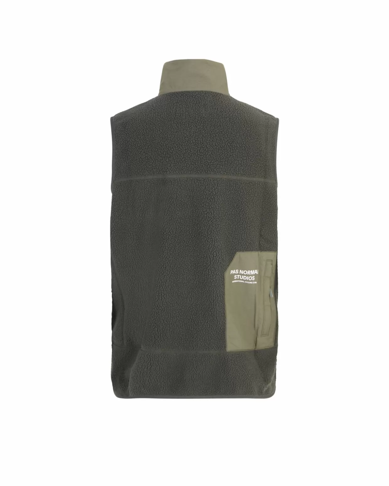 Casual | Casual^Pas Normal Studios Off-Race Fleece Vest AW22 — Dark Olive