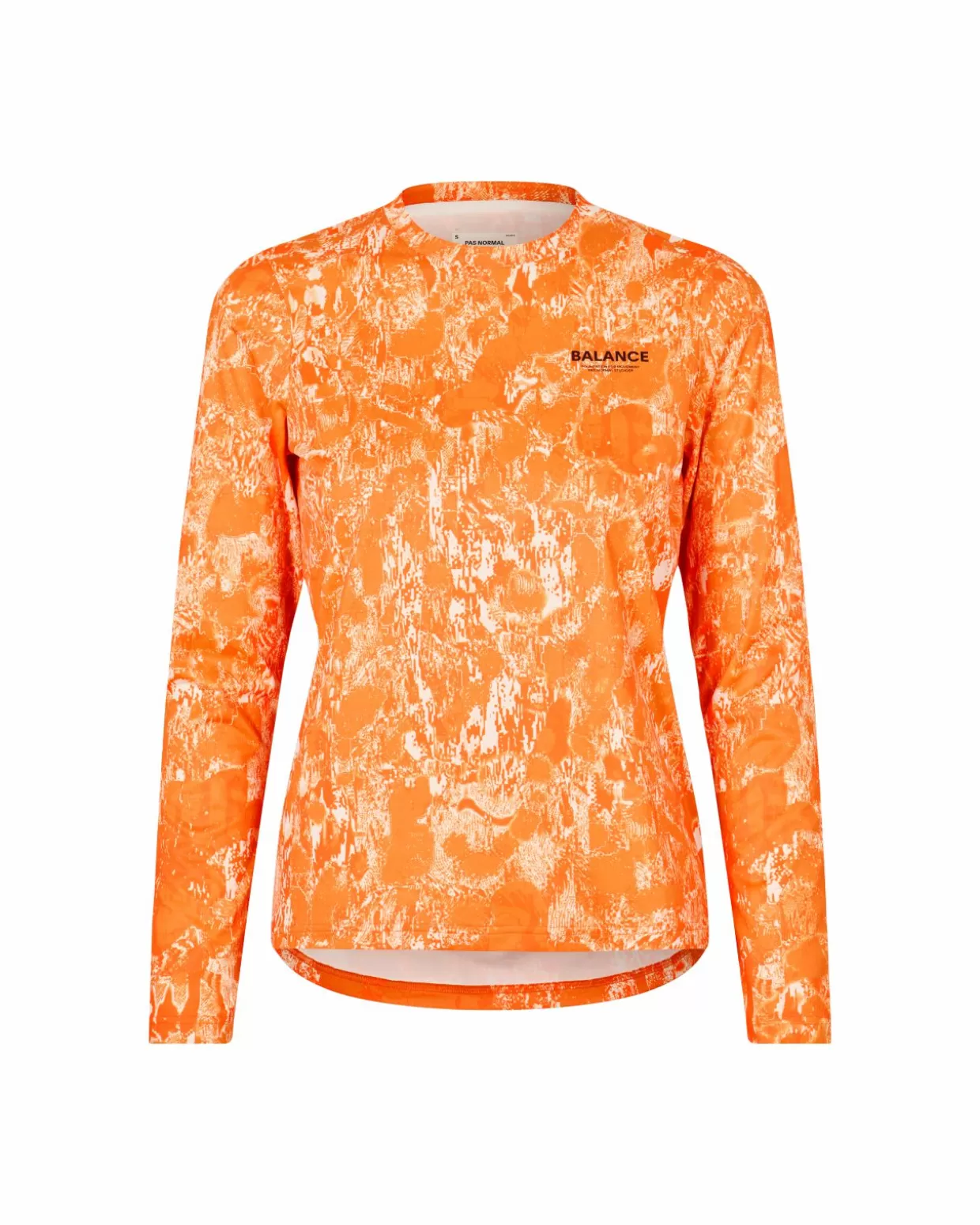 Gym & Training^Pas Normal Studios Women's Balance Long Sleeve T-shirt — Orange AOP