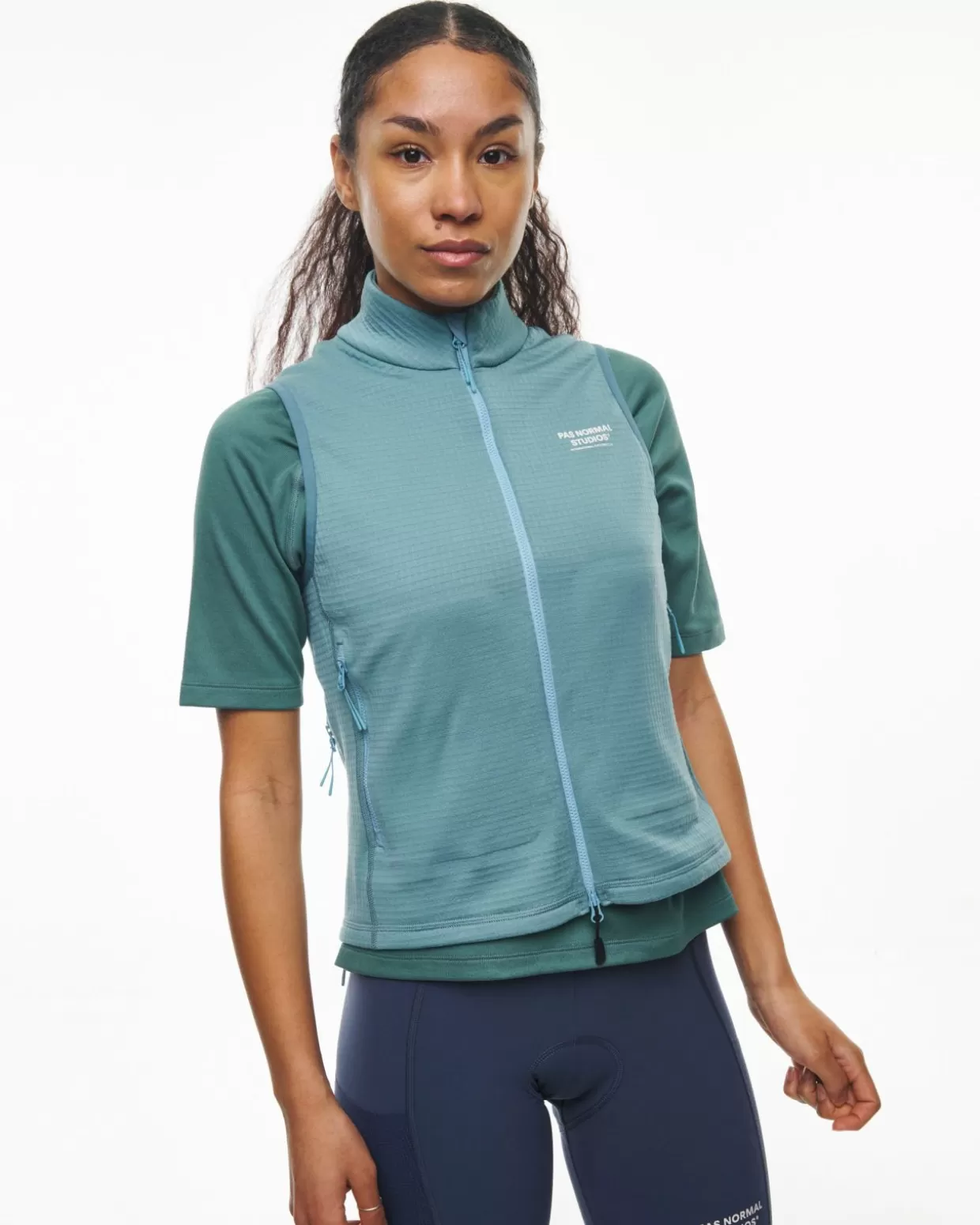 Jackets & Gilets^Pas Normal Studios Women's Escapism Performance Fleece Vest — Dusty Blue