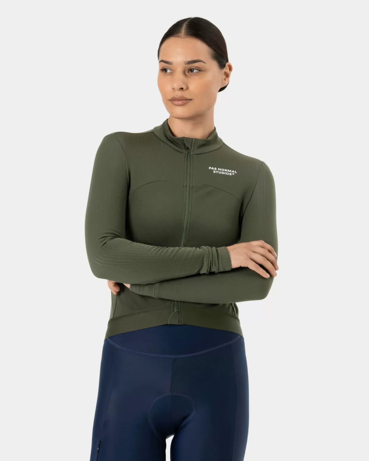 Jerseys^Pas Normal Studios Women's Essential Long Sleeve Jersey — Olive