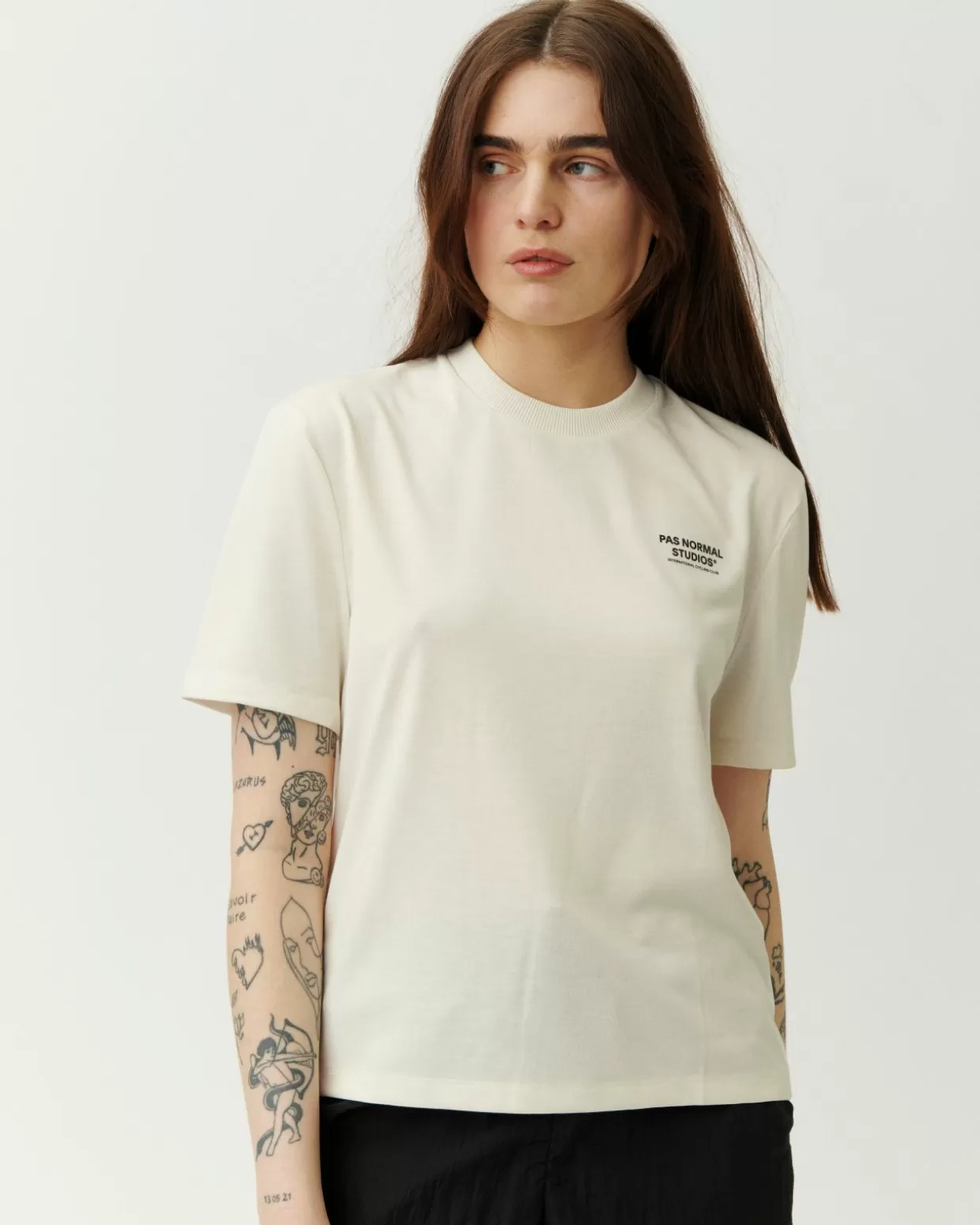 Casual^Pas Normal Studios Women's Off-Race Lightweight T-Shirt — Off White