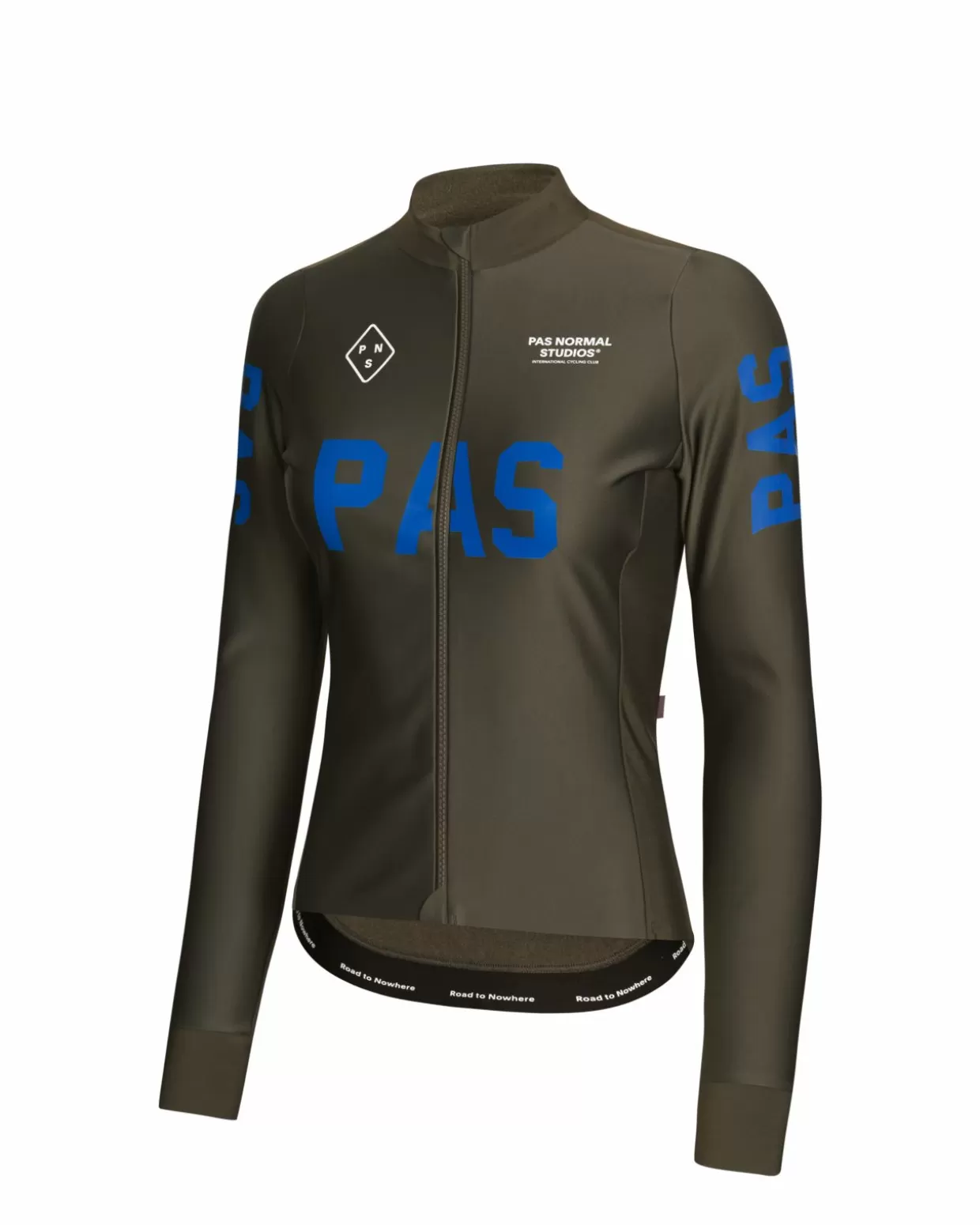 Jerseys^Pas Normal Studios Women's PAS Mechanism Thermal Long Sleeve Jersey — Dark Olive