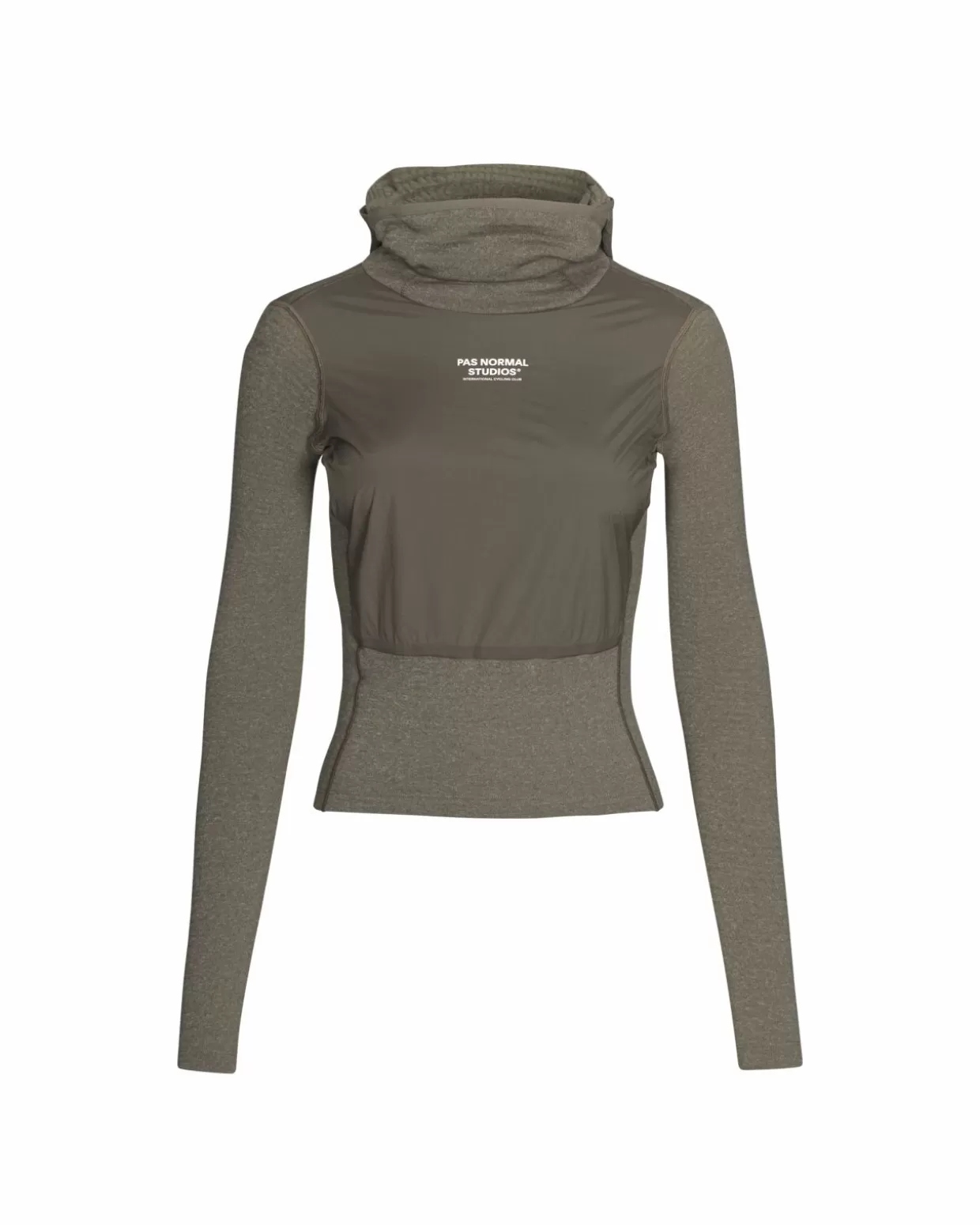 Base Layers^Pas Normal Studios Women's Thermal Hooded Windproof Base Layer — Dark Stone