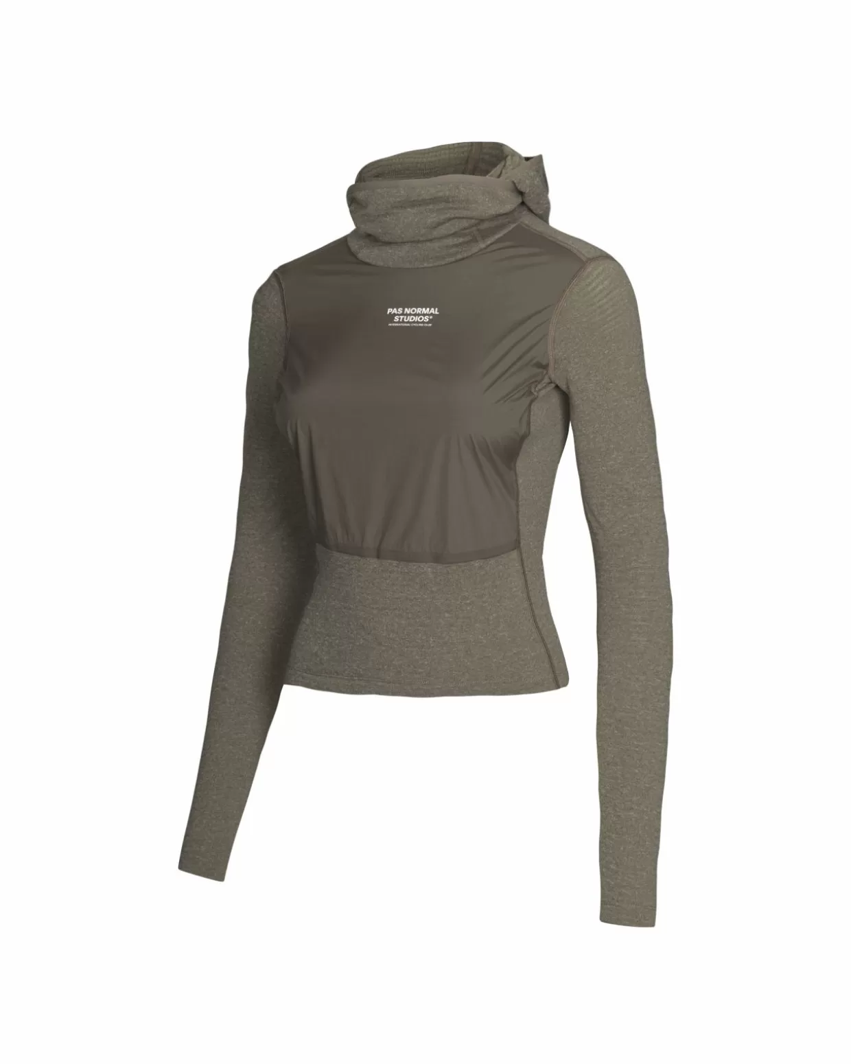 Base Layers^Pas Normal Studios Women's Thermal Hooded Windproof Base Layer — Dark Stone