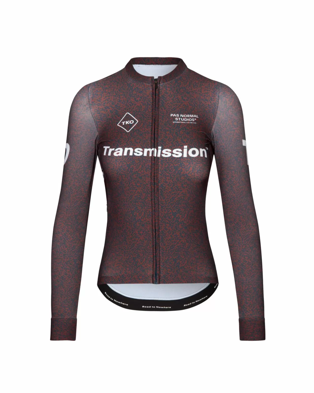 Jerseys^Pas Normal Studios Women's T.K.O. Long Sleeve Jersey — Mahogany Transmission